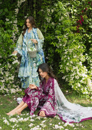Elaf Premium Bridgerton Printed Lawn Unstitched 3Pc Suit EPB-2A GARDEN AFFAIR