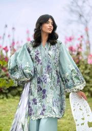 Elaf Premium Bridgerton Printed Lawn Unstitched 3Pc Suit EPB-2B LADY EVER