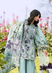 Elaf Premium Bridgerton Printed Lawn Unstitched 3Pc Suit EPB-2B LADY EVER