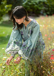 Elaf Premium Bridgerton Printed Lawn Unstitched 3Pc Suit EPB-2B LADY EVER