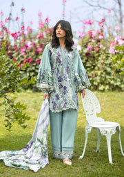 Elaf Premium Bridgerton Printed Lawn Unstitched 3Pc Suit EPB-2B LADY EVER