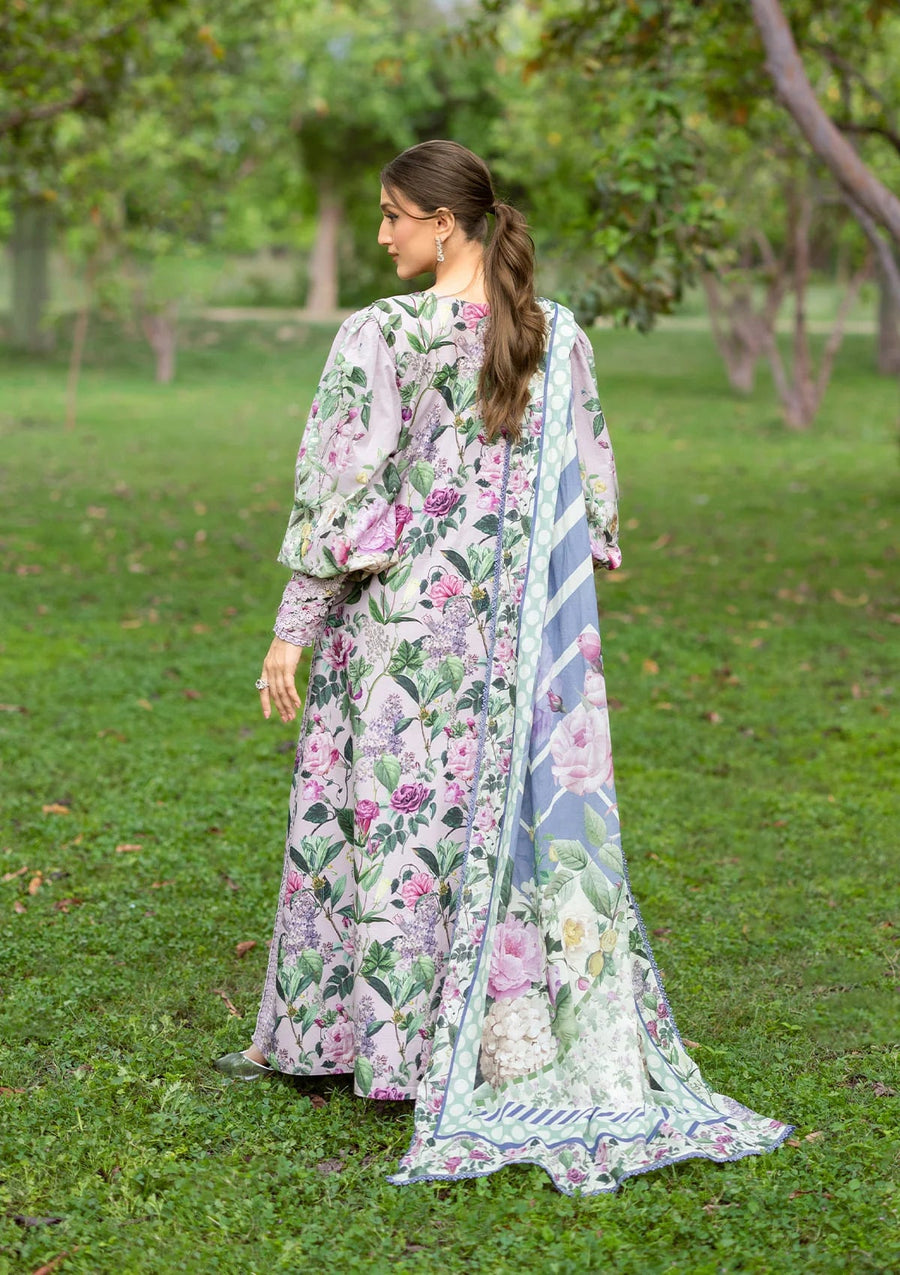 Elaf Premium Bridgerton Printed Lawn Unstitched 3Pc Suit EPB-3A ELVIRA