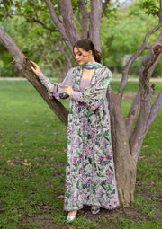 Elaf Premium Bridgerton Printed Lawn Unstitched 3Pc Suit EPB-3A ELVIRA
