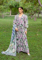 Elaf Premium Bridgerton Printed Lawn Unstitched 3Pc Suit EPB-3A ELVIRA