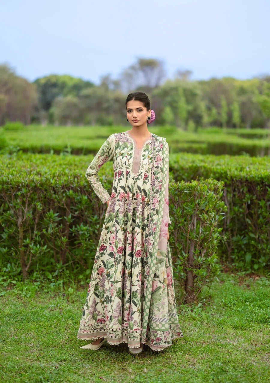 Elaf Premium Bridgerton Printed Lawn Unstitched 3Pc Suit EPB-3B PETALINE