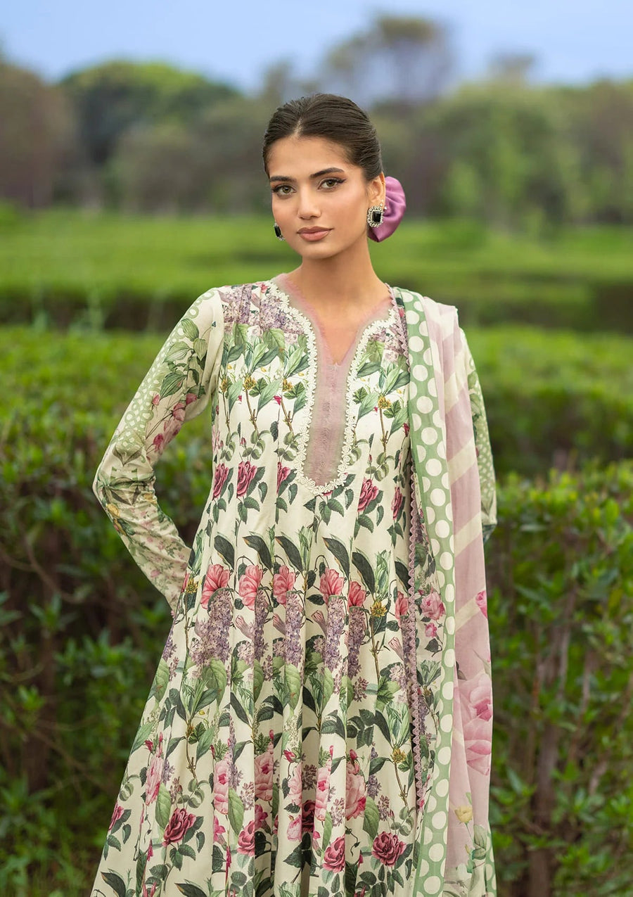 Elaf Premium Bridgerton Printed Lawn Unstitched 3Pc Suit EPB-3B PETALINE