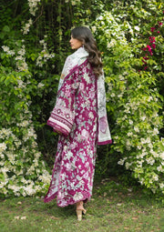 Elaf Premium Bridgerton Printed Lawn Unstitched 3Pc Suit EPB-4B DOLCE ROSA