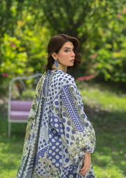 Elaf Premium Bridgerton Printed Lawn Unstitched 3Pc Suit EPB-5A VIOLETTE