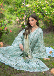 Elaf Premium Bridgerton Printed Lawn Unstitched 3Pc Suit EPB-5B CIELA BELLE