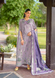 Elaf Premium Bridgerton Printed Lawn Unstitched 3Pc Suit EPB-6A LILAC GARDEN
