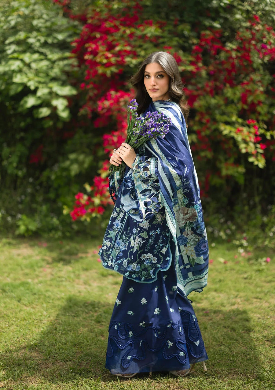 Elaf Premium Bridgerton Printed Lawn Unstitched 3Pc Suit EPB-6B FIORITA