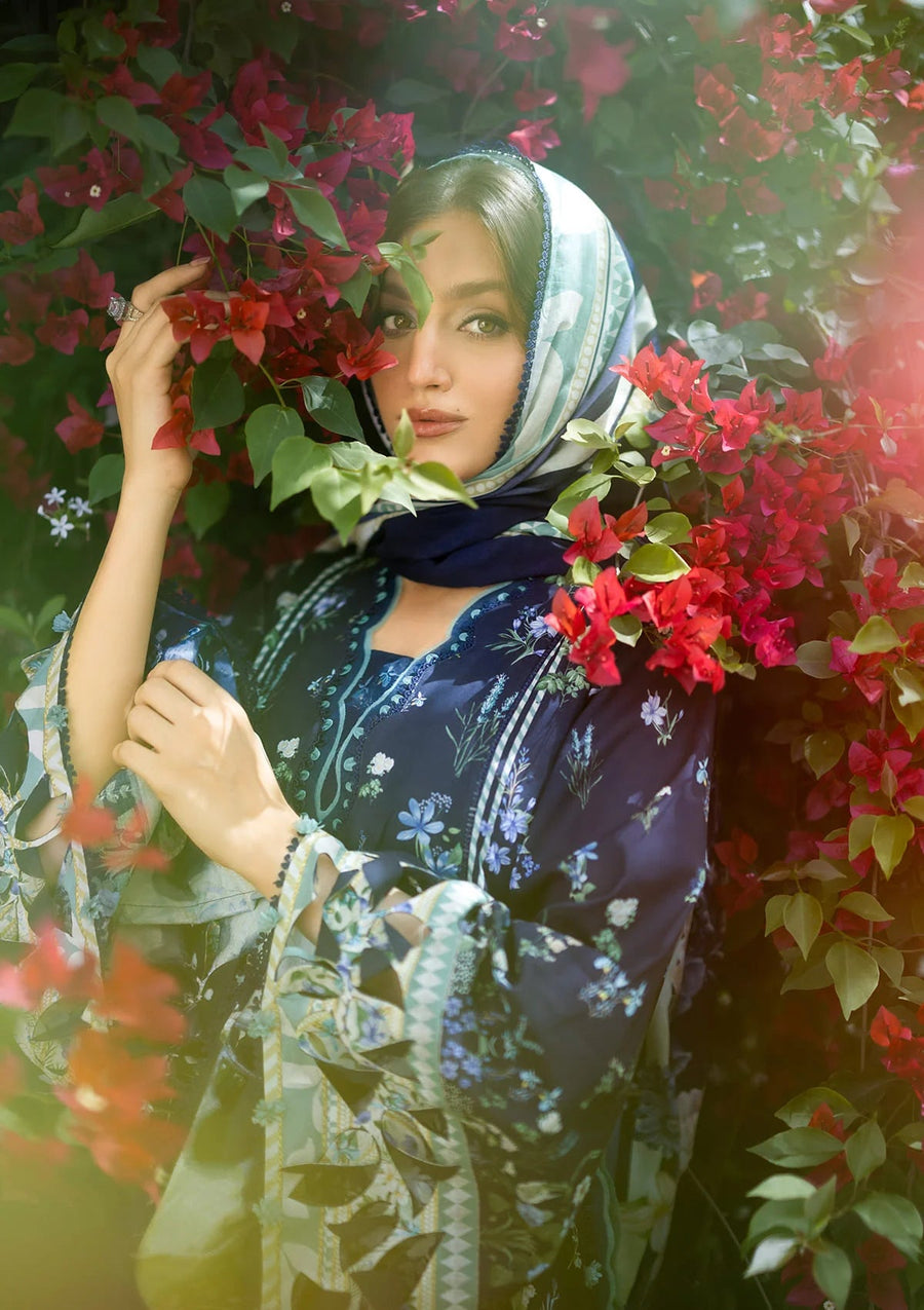 Elaf Premium Bridgerton Printed Lawn Unstitched 3Pc Suit EPB-6B FIORITA