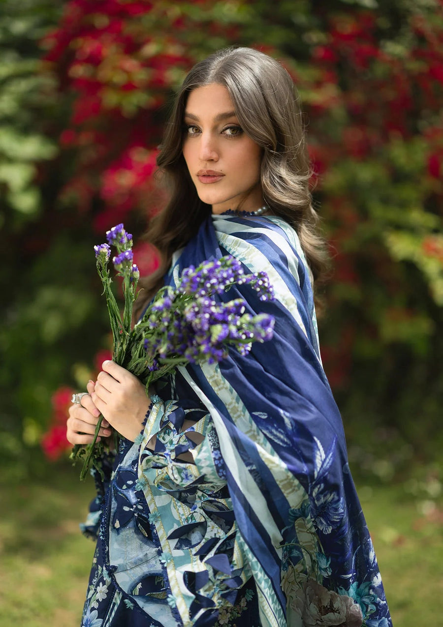 Elaf Premium Bridgerton Printed Lawn Unstitched 3Pc Suit EPB-6B FIORITA