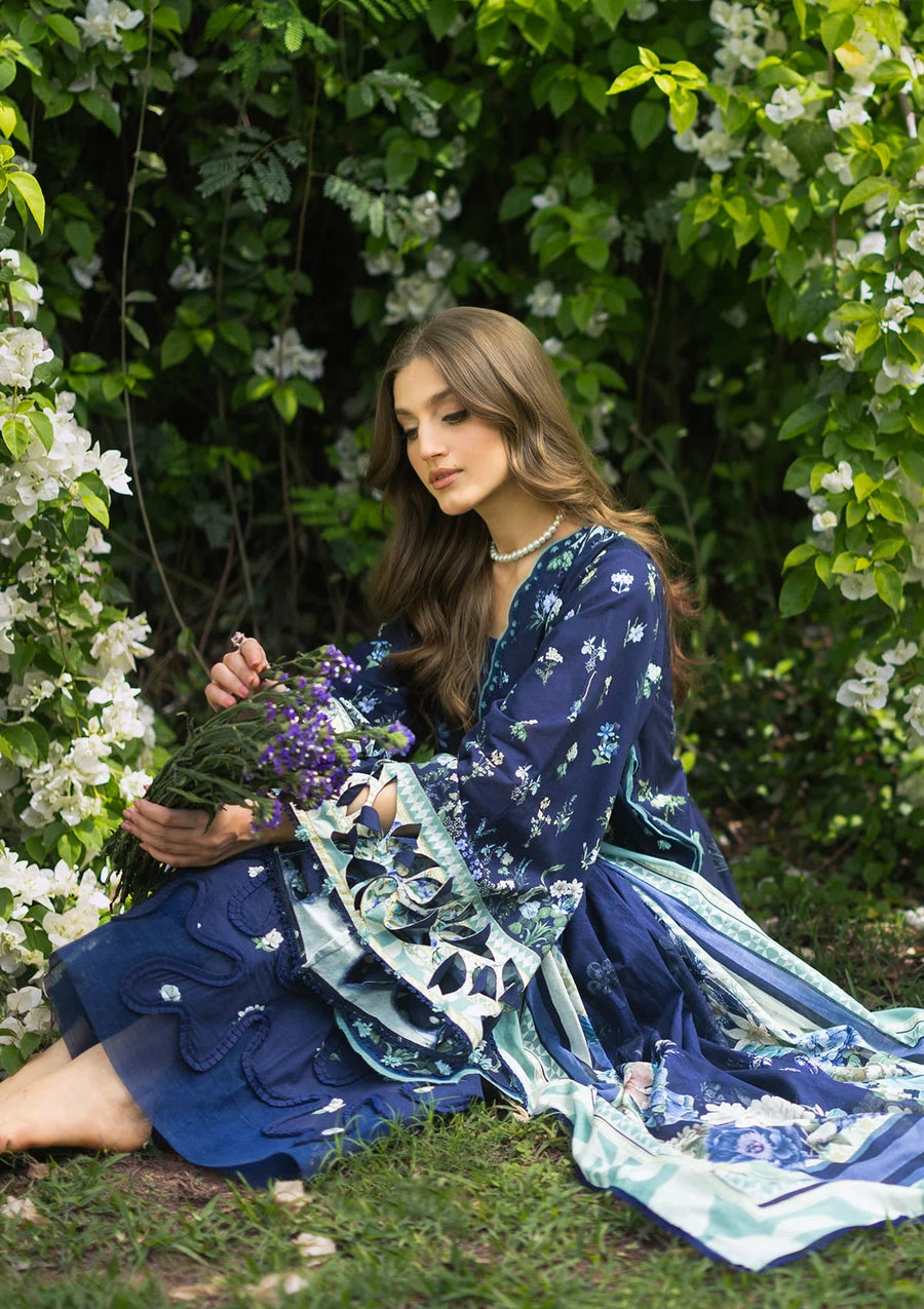 Elaf Premium Bridgerton Printed Lawn Unstitched 3Pc Suit EPB-6B FIORITA