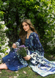 Elaf Premium Bridgerton Printed Lawn Unstitched 3Pc Suit EPB-6B FIORITA
