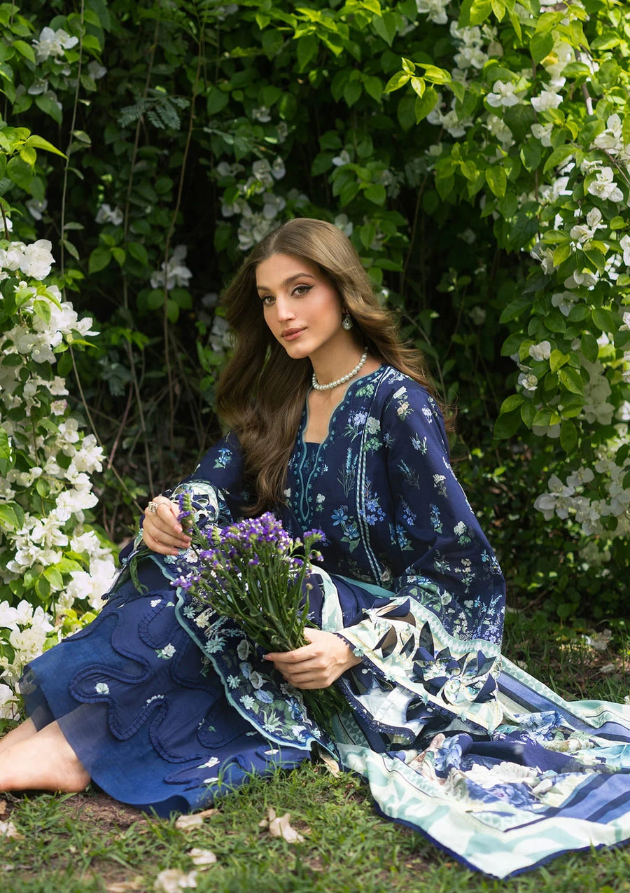 Elaf Premium Bridgerton Printed Lawn Unstitched 3Pc Suit EPB-6B FIORITA