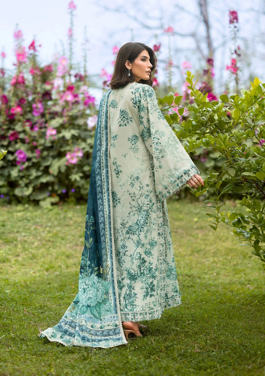 Elaf Premium Bridgerton Printed Lawn Unstitched 3Pc Suit EPB-7A DAPHANEE