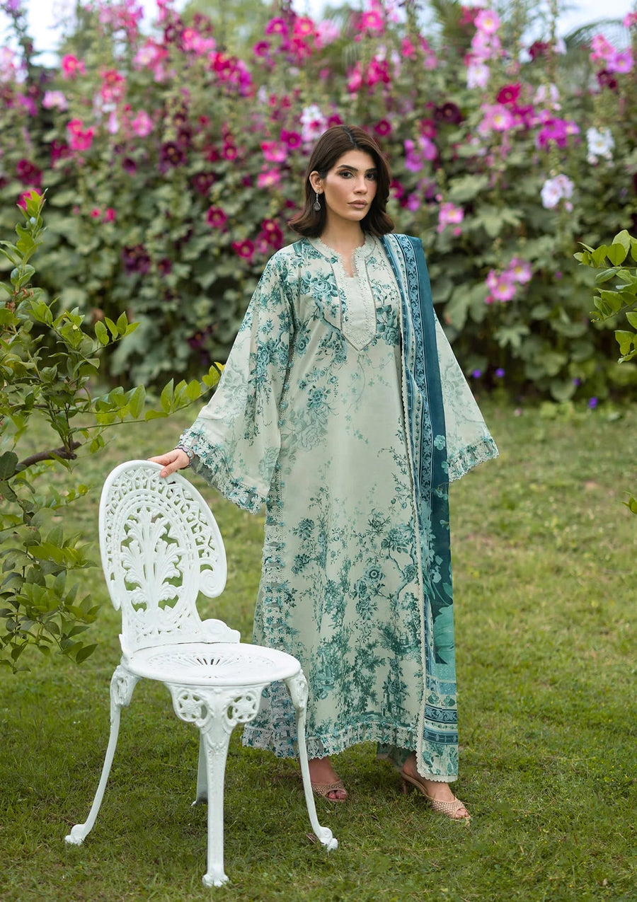 Elaf Premium Bridgerton Printed Lawn Unstitched 3Pc Suit EPB-7A DAPHANEE