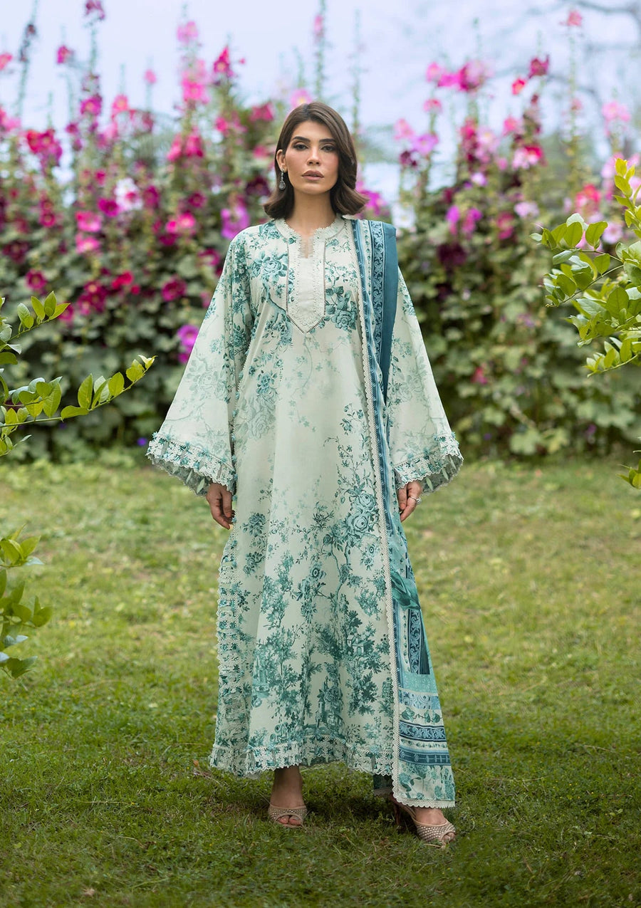 Elaf Premium Bridgerton Printed Lawn Unstitched 3Pc Suit EPB-7A DAPHANEE