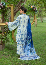 Elaf Premium Bridgerton Printed Lawn Unstitched 3Pc Suit EPB-7B FIORI D'AVORIO