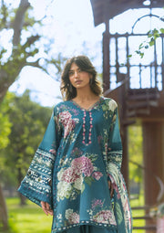 Elaf Premium Bridgerton Printed Lawn Unstitched 3Pc Suit EPB-8A ELOISE