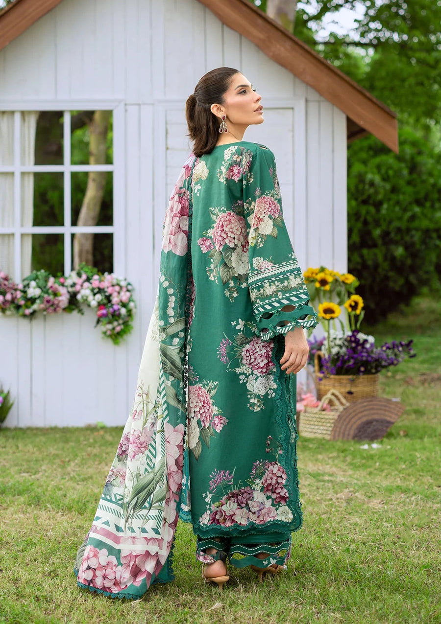 Elaf Premium Bridgerton Printed Lawn Unstitched 3Pc Suit EPB-8B MARIN