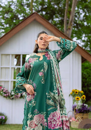 Elaf Premium Bridgerton Printed Lawn Unstitched 3Pc Suit EPB-8B MARIN