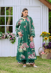 Elaf Premium Bridgerton Printed Lawn Unstitched 3Pc Suit EPB-8B MARIN
