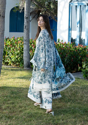 Elaf Premium Santorini Printed Lawn Unstitched 3Pc Suit EPN-05 SURREAL