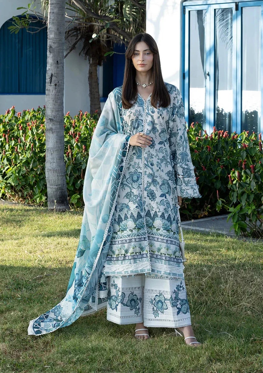 Elaf Premium Santorini Printed Lawn Unstitched 3Pc Suit EPN-05 SURREAL