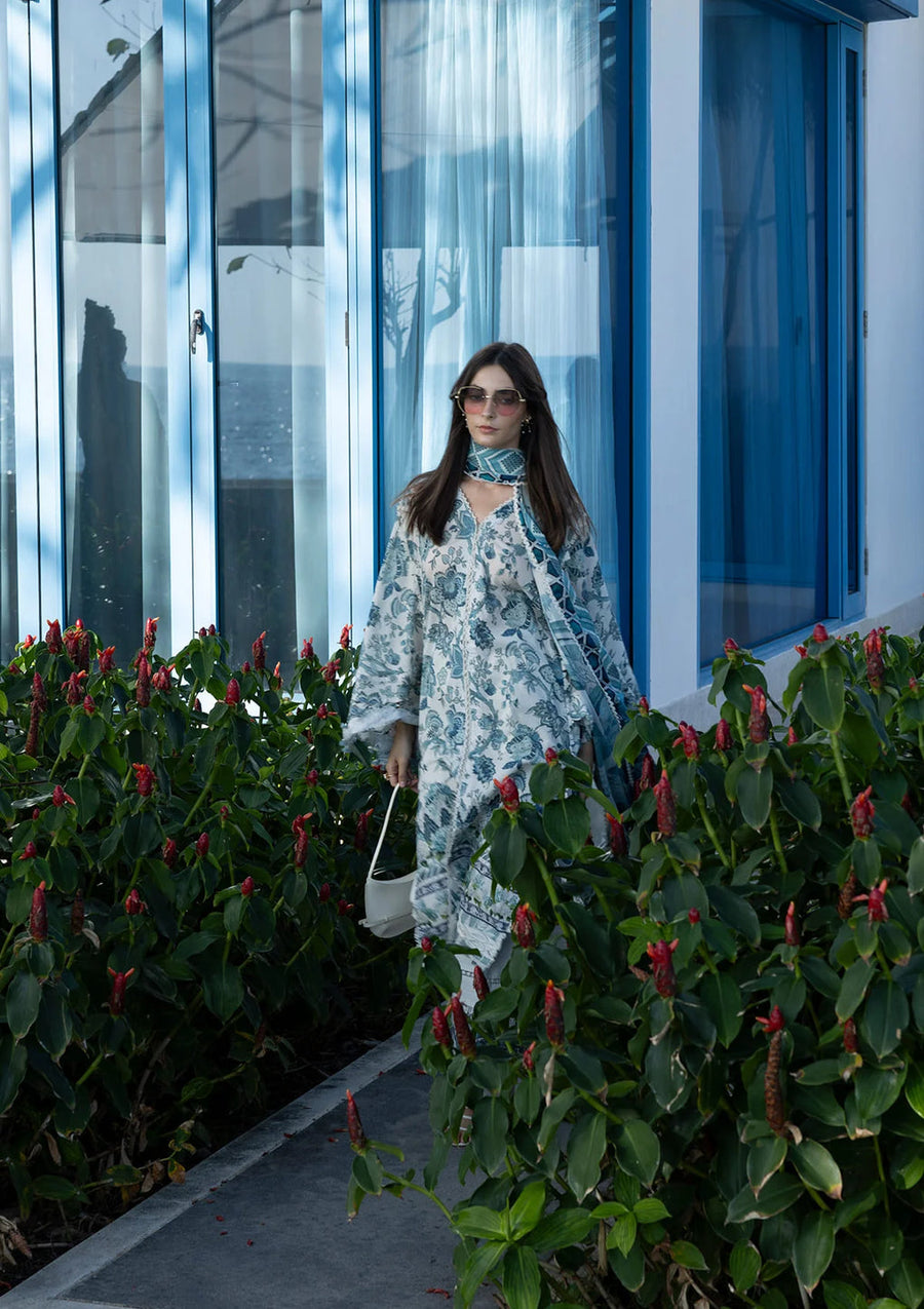Elaf Premium Santorini Printed Lawn Unstitched 3Pc Suit EPN-05 SURREAL