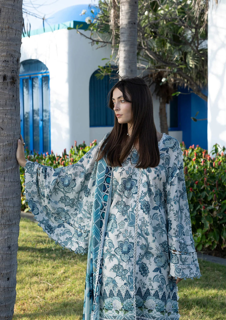 Elaf Premium Santorini Printed Lawn Unstitched 3Pc Suit EPN-05 SURREAL