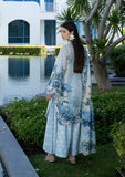 Elaf Premium Santorini Printed Lawn Unstitched 3Pc Suit EPN-1A OCEAN PETALS