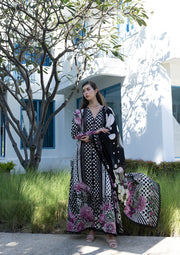 Elaf Premium Santorini Printed Lawn Unstitched 3Pc Suit EPN-1B POIS & HER