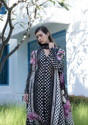 Elaf Premium Santorini Printed Lawn Unstitched 3Pc Suit EPN-1B POIS & HER