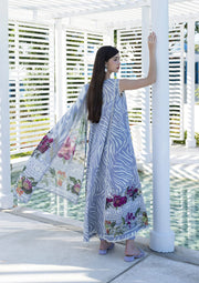Elaf Premium Santorini Printed Lawn Unstitched 3Pc Suit EPN-3B SEIRA
