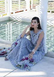 Elaf Premium Santorini Printed Lawn Unstitched 3Pc Suit EPN-3B SEIRA