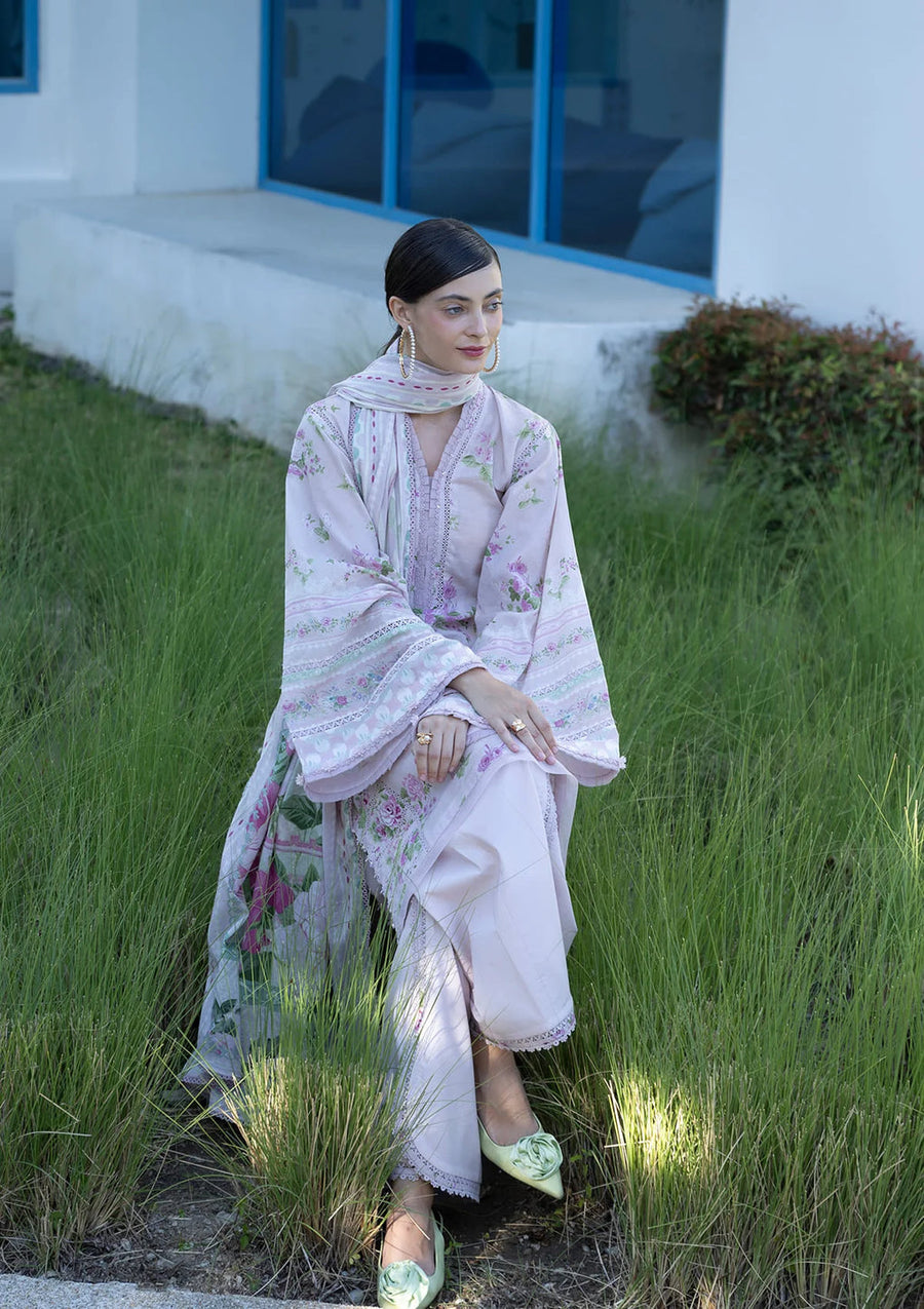 Elaf Premium Santorini Printed Lawn Unstitched 3Pc Suit EPN-4B DOLL ME UP