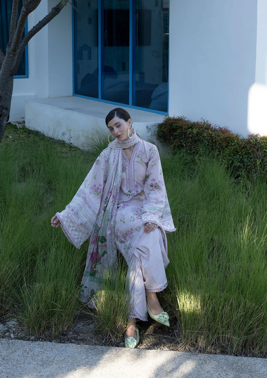 Elaf Premium Santorini Printed Lawn Unstitched 3Pc Suit EPN-4B DOLL ME UP