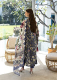 Elaf Premium Santorini Printed Lawn Unstitched 3Pc Suit EPN-6A BOO BERRY