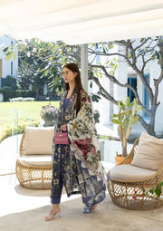 Elaf Premium Santorini Printed Lawn Unstitched 3Pc Suit EPN-6A BOO BERRY