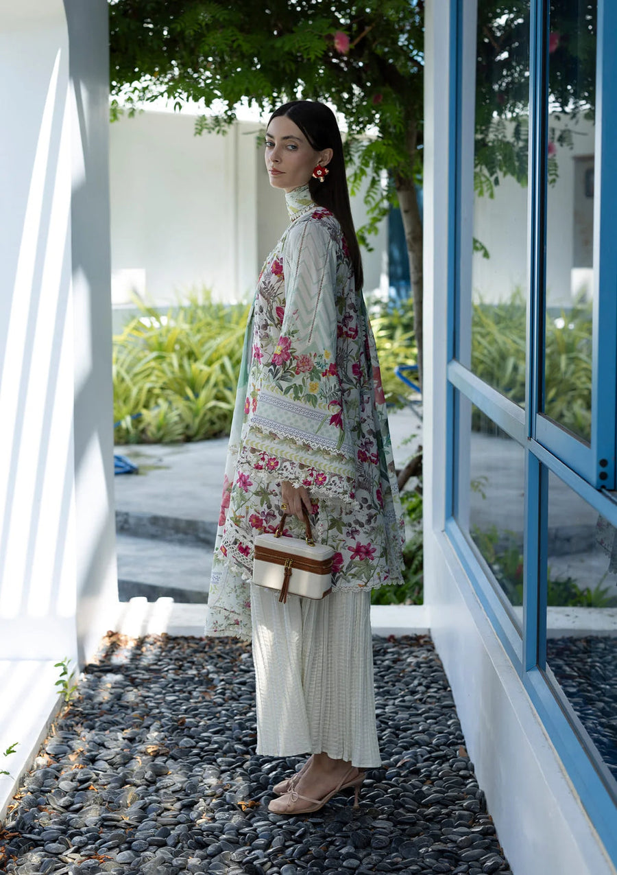 Elaf Premium Santorini Printed Lawn Unstitched 3Pc Suit EPN-9B CHANTILLY