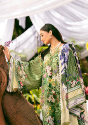 Elaf Prints Vol-02 Unstitched Printed Lawn 3Pc Suit EPS-1B GREEN EDEN