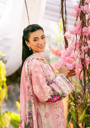 Elaf Prints Vol-02 Unstitched Printed Lawn 3Pc Suit EPS-2A ROSE DUSK