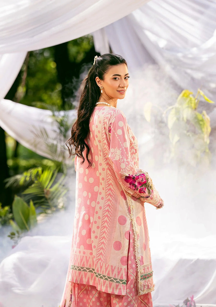Elaf Prints Vol-02 Unstitched Printed Lawn 3Pc Suit EPS-2A ROSE DUSK