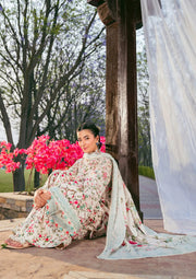 Elaf Prints Vol-02 Unstitched Printed Lawn 3Pc Suit EPS-3B DAY BLOOM