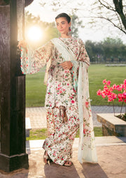 Elaf Prints Vol-02 Unstitched Printed Lawn 3Pc Suit EPS-3B DAY BLOOM