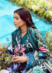 Elaf Prints Vol-02 Unstitched Printed Lawn 3Pc Suit EPS-4A SABLE LUXE