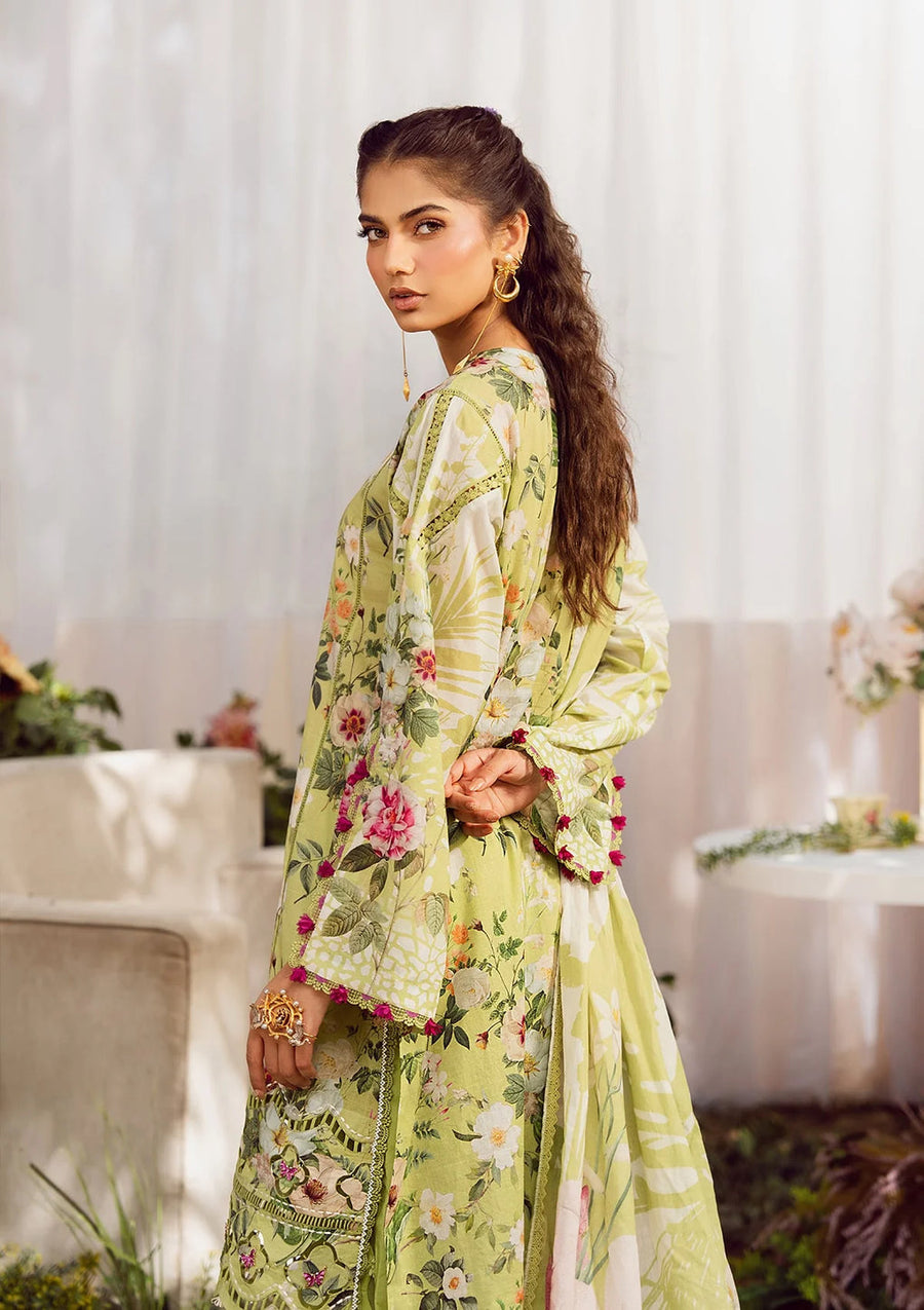 Elaf Prints Vol-02 Unstitched Printed Lawn 3Pc Suit EPS-5A LUSH RADIANCE