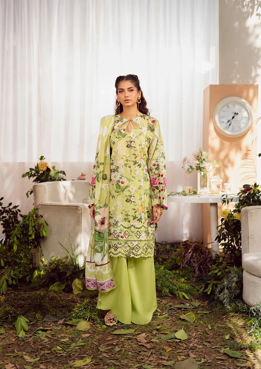 Elaf Prints Vol-02 Unstitched Printed Lawn 3Pc Suit EPS-5A LUSH RADIANCE
